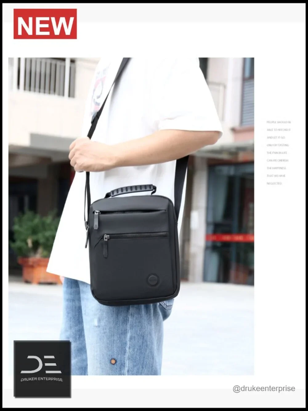 Anti Theft Crossbody Sling Bag with Adjustable Strap Water Resistant
